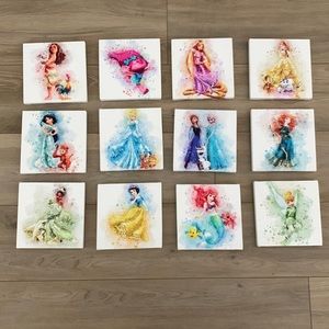 Custom Disney Princess canvas artwork